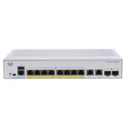 CISCO CBS350-8P-E-2G 8-PORTS 10/100/1000 POE SWITCH, 2X RJ45/SFP COMBO, 67W
