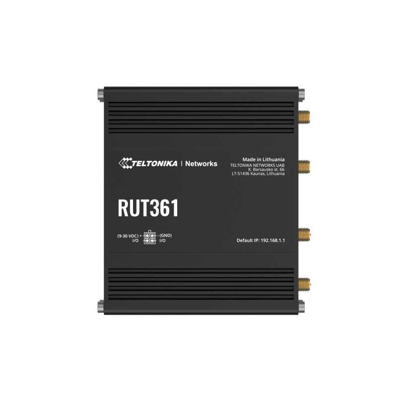 Endüstriyel 4G LTE Router Teltonika RUT361, Cat 6 LTE, WiFi 4, 2x RJ45 100Mb/s, IP30 - Görsel 3