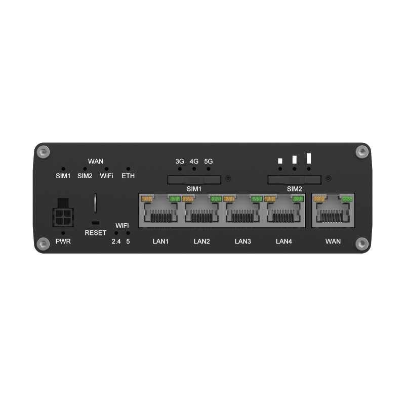 Teltonika RUTC50 | Router 5G | Wi-Fi 6, 5x RJ45 1000Mb/s, Dual SIM, IP30 - Immagine 4