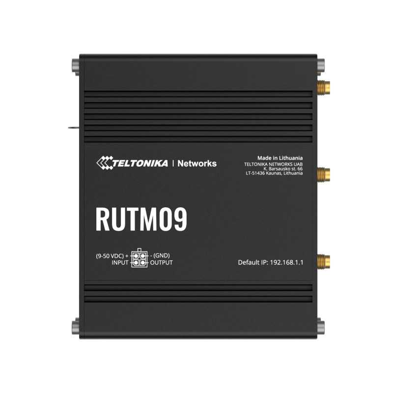 4G LTE маршрутизатор Teltonika RUTM09, Cat 6, 4x GbE, GNSS, Dual SIM - Изображение 3