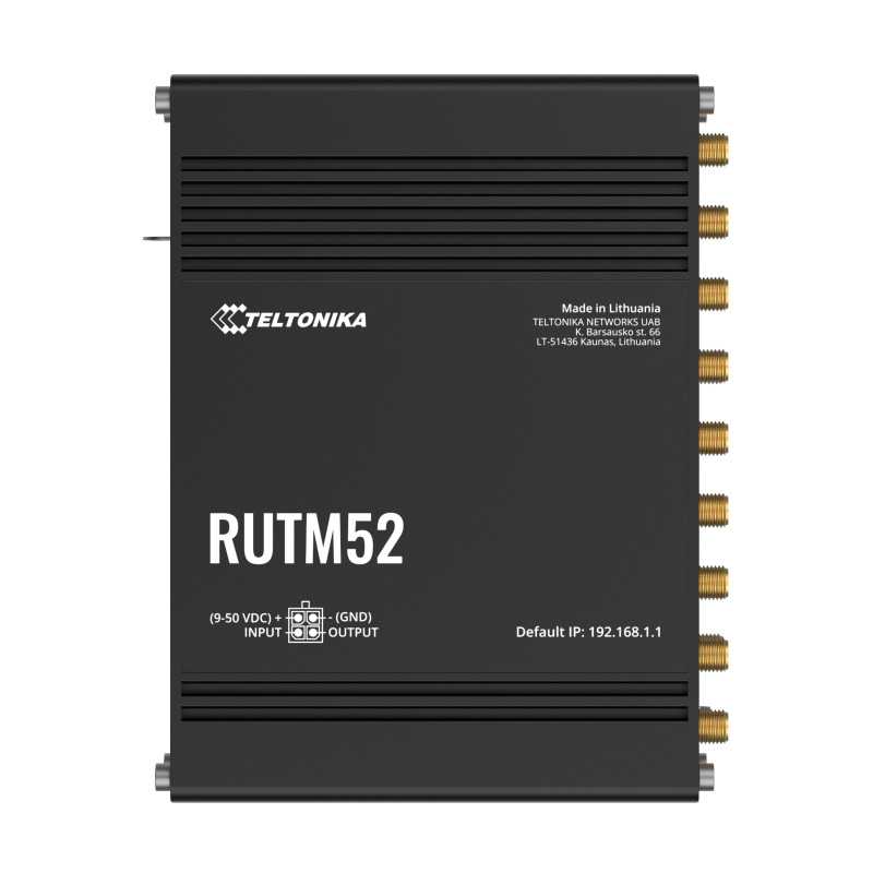 5G Маршрутизатор Teltonika RUTM52, 5x GbE, Dual SIM, eSIM, Wi-Fi 5 - Изображение 3