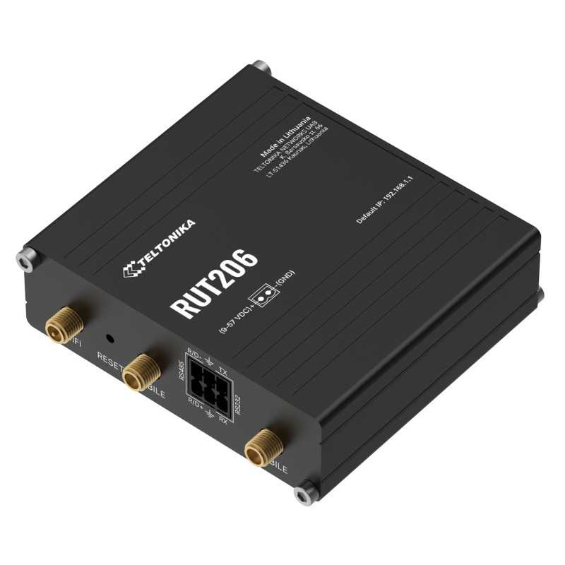 Teltonika RUT206 | Industrieller LTE-Router | 4G/LTE Cat.4, 2x LAN 100Mb/s WLAN 2,4GHz, RMS - Bild 2