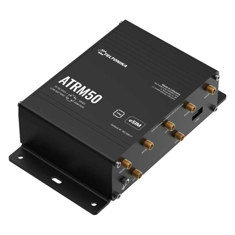 Teltonika ATRM50 | 5G Router | 4x M12 GbE, WiFi 5, Dual SIM, eSIM, GPS - Image 2