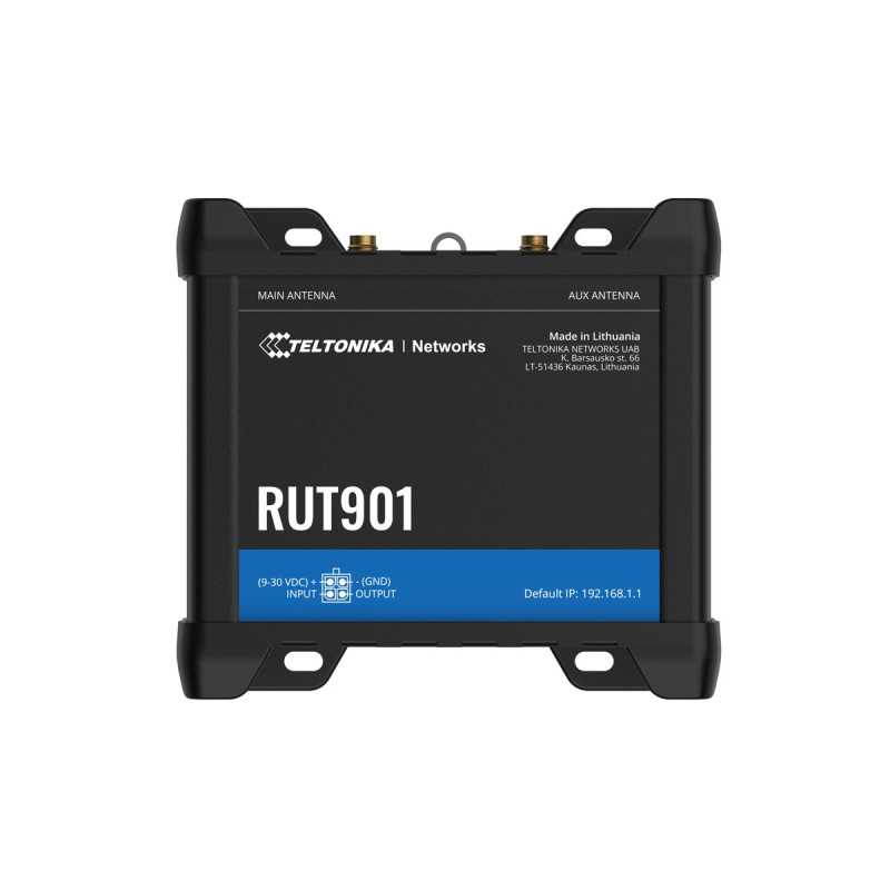 Teltonika RUT901 | Router 4G LTE industriale | Cat.4, WiFi, Dual Sim, 1x WAN, 3X LAN, DIN - Immagine 3