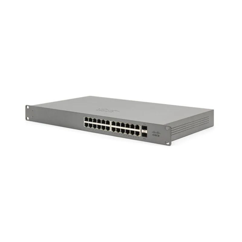 Cisco Meraki Go GS110-24-HW-EU Schalter 24x 1000Mbps 2x SFP Uplink, Rack-Gehäuse