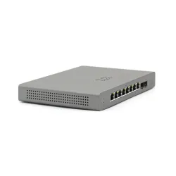Cisco Meraki Go GS110-8P-HW-EU Switch 8x 1000Mb/s, 2x SFP Uplink, 8x PoE, 67W, Gerenciamento, Rack