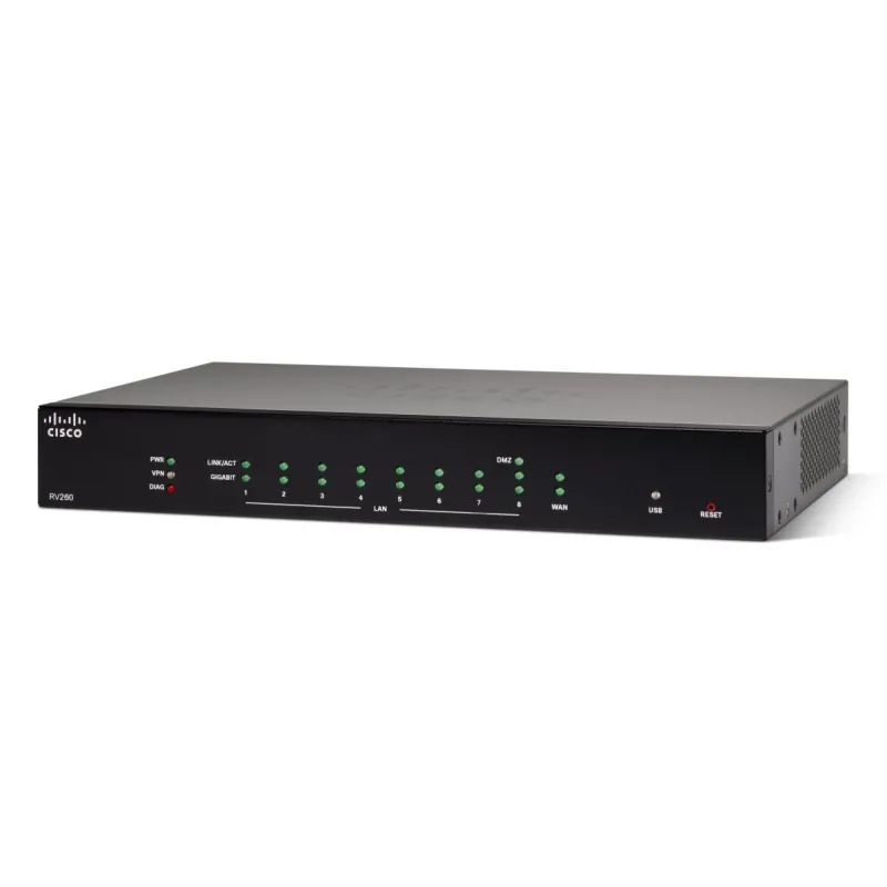 Cisco RV260 Router 8x RJ45 1000Mbps, 1x WAN, VPN - Offizieller Partner