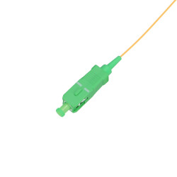 Extralink SC / APC | Pigtail | Modo único, 900um G.657A 1,5m, Faixa fácil, amarelo - Imagem 3