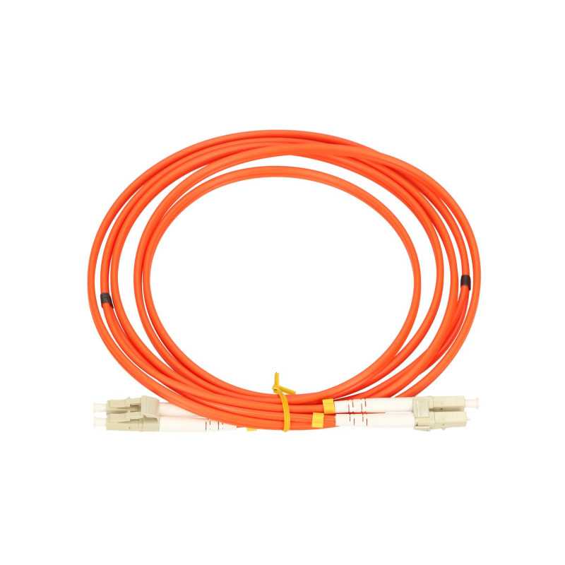 Patchcord Extralink LC/UPC-LC/UPC, многорежимный, дуплекс, 50/125um, 3mm, 3m