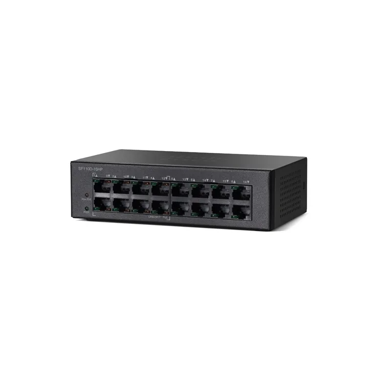 Cisco SF110D-16HP Switch 16x 100Mb/s, 8x PoE 802.3af, Desktop