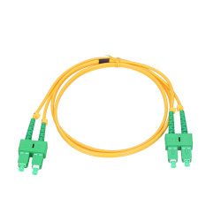 Extralink SC/APC-SC/APC | Patchcord | Monomodo, Duplex, G652D, 3mm, 3m - Imagen 2