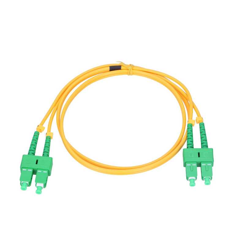 Extralink SC/APC-SC/APC | Patchcord | Single Mode, Duplex, G652D, 3mm, 3m - Image 2