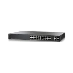 Cisco SF220-24P Switch 24x 100Mb/s, 2x SFP/RJ45 Combo, 24x PoE, 180 W, Managed, Rack