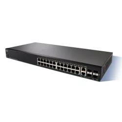Cisco SF250-24 Switch 24x 100Mb/s, 2x 1Gb/s Combo(RJ45/SFP), Managed, Rackmount