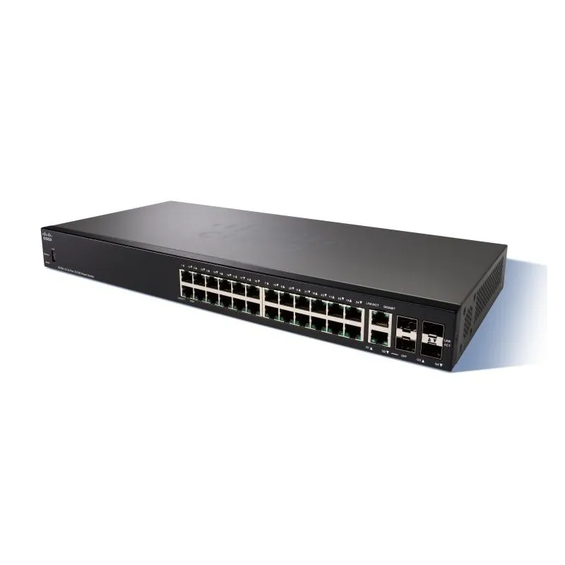 Cisco SF250-24 Anahtarı, 24x 100Mb/s, 2x 1Gb/s Combo (RJ45/SFP), Yönetilebilir