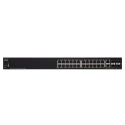 Cisco SF250-24 Switch 24x 100Mb/s, 2x 1Gb/s Combo(RJ45/SFP), Managed, Rackmount