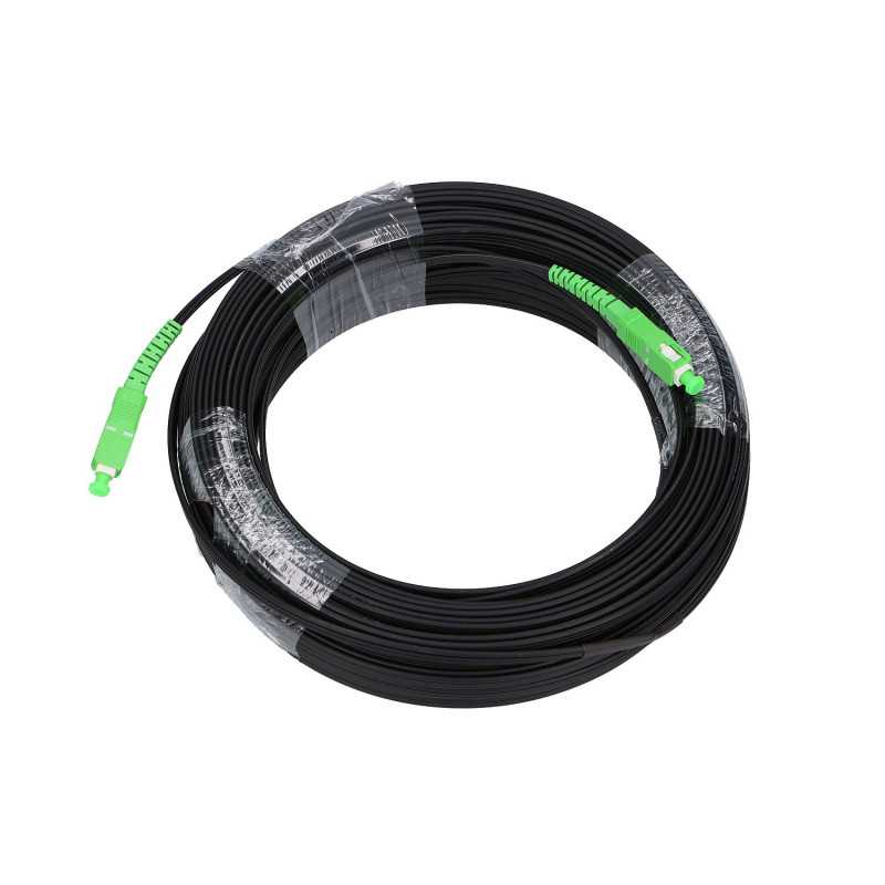 Extralink SC/APC-SC/APC Flat | Patchcord | montado na parede, modo único, Simplex, G.657A2, 50m - Imagem 2