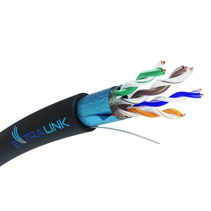 Extralink CAT5E FTP (F/UTP) V2 Externí | Síťový kabel s krouceným párem | 305M - Obrázek 2