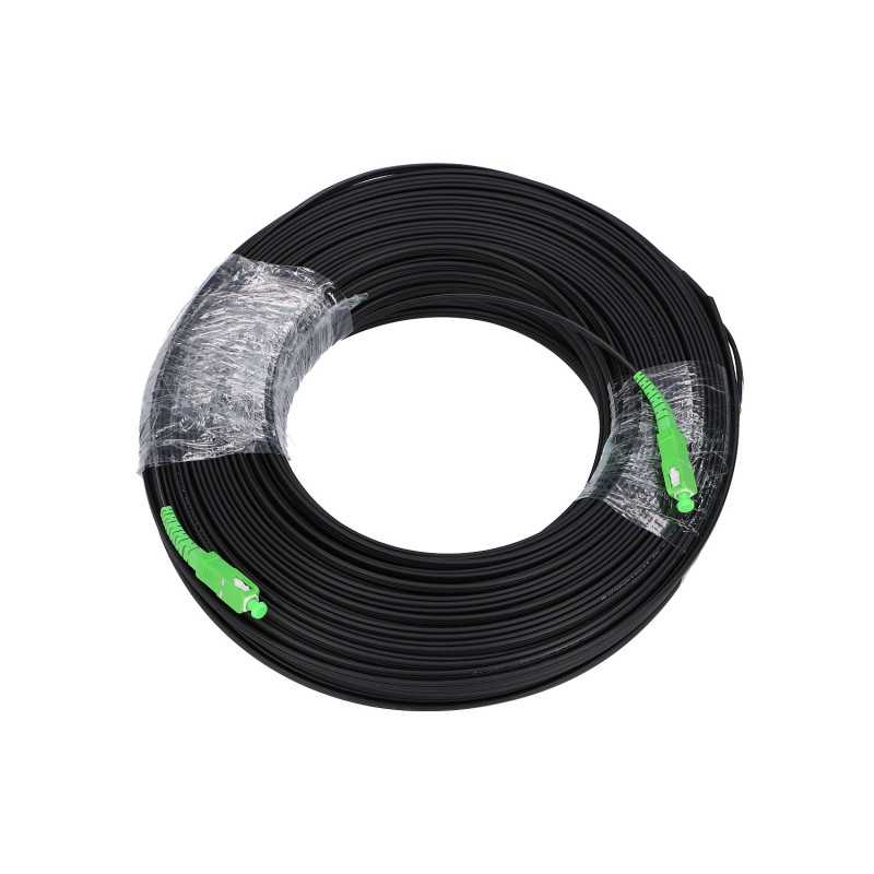 Патч-корд Extralink SC/APC-SC/APC Плоский, Висячий, Одномодовый, Simplex, G.657A2, 200м - Изображение 2