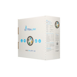 Extralink CAT5E UTP (U/UTP) V2 Interior | Par trenzado | 305M - Imagen 3