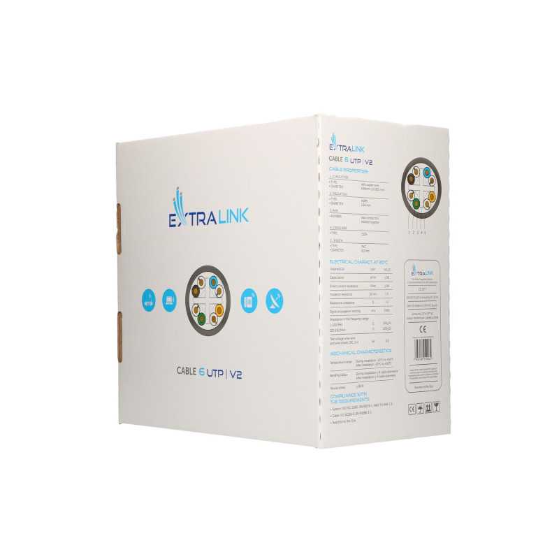 Extralink CAT6 UTP (U/UTP) V2 Interno | Twisted pair | 305M - Immagine 3