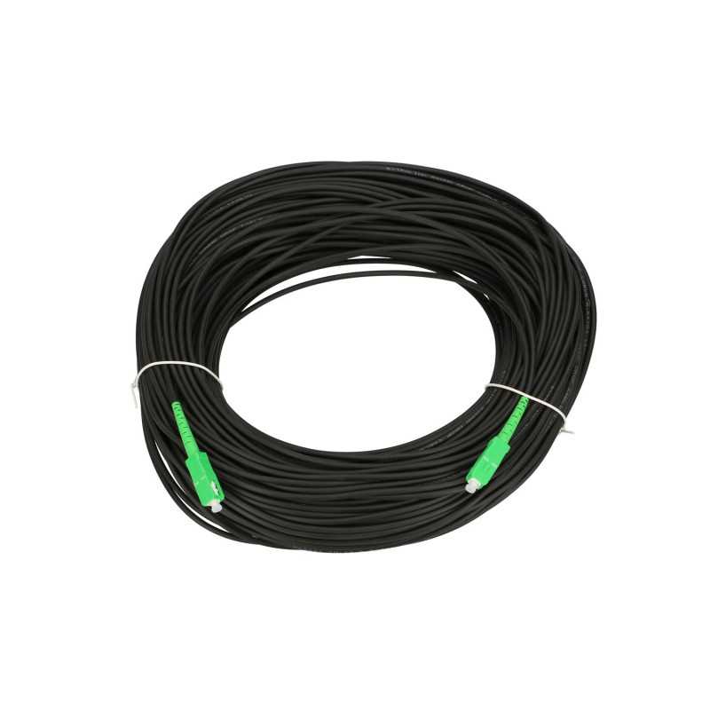 Extralink SC/APC-SC/APC | Patchcord | Kulatý, zavěsný, Jednomodový, Simplex, G.657A2, 90m - Obrázek 2