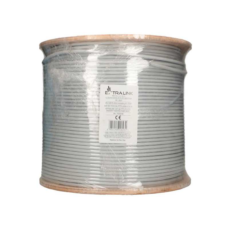Extralink CAT6A FTP (F/FTP) V2 Interior | Par trenzado | 500M - Imagen 3