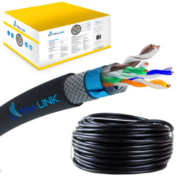 Extralink CAT5E SFTP (SF / UTP) V2 Externo | Cabo de rede...