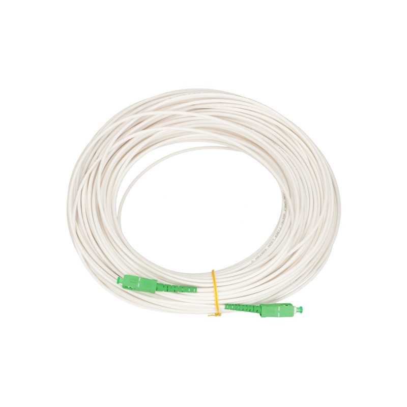 Патч-кордер Extralink SC/APC-SC/APC, LSOH, одномодовый, Simplex, G.657A2, 3мм, 20м, белый - Изображение 2