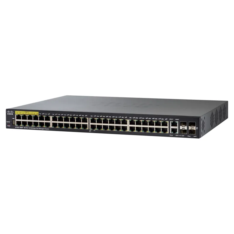Cisco SF350-48MP Switch 48x 100Mb/s Max PoE, 740W, 2x Combo(RJ45/SFP) + 2x SFP, Řízený