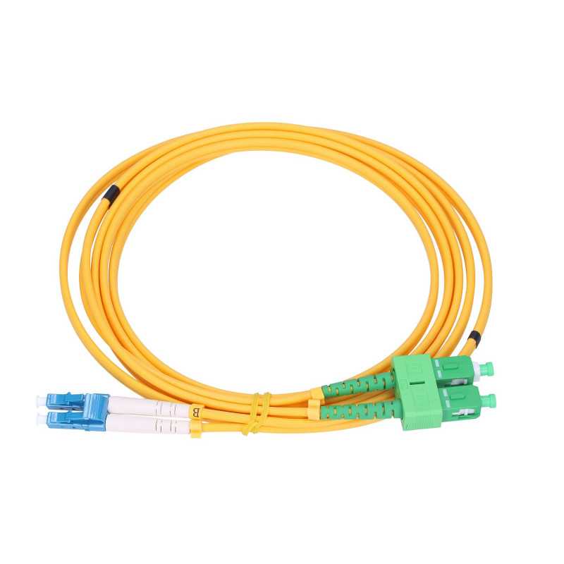 Extralink LC/UPC-SC/APC | Patchcord | Jednomodový, Duplex, G657A, 3mm, 1m