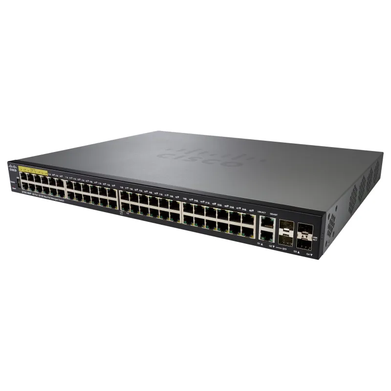 Cisco SF350-48MP Schalter 48x 100Mb/s Max PoE-Schalter, 740W, 2x Combo(RJ45/SFP) + 2x SFP, verwaltet
