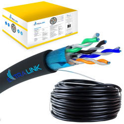 Cable de red Extralink CAT5E FTP (F/UTP) exterior...