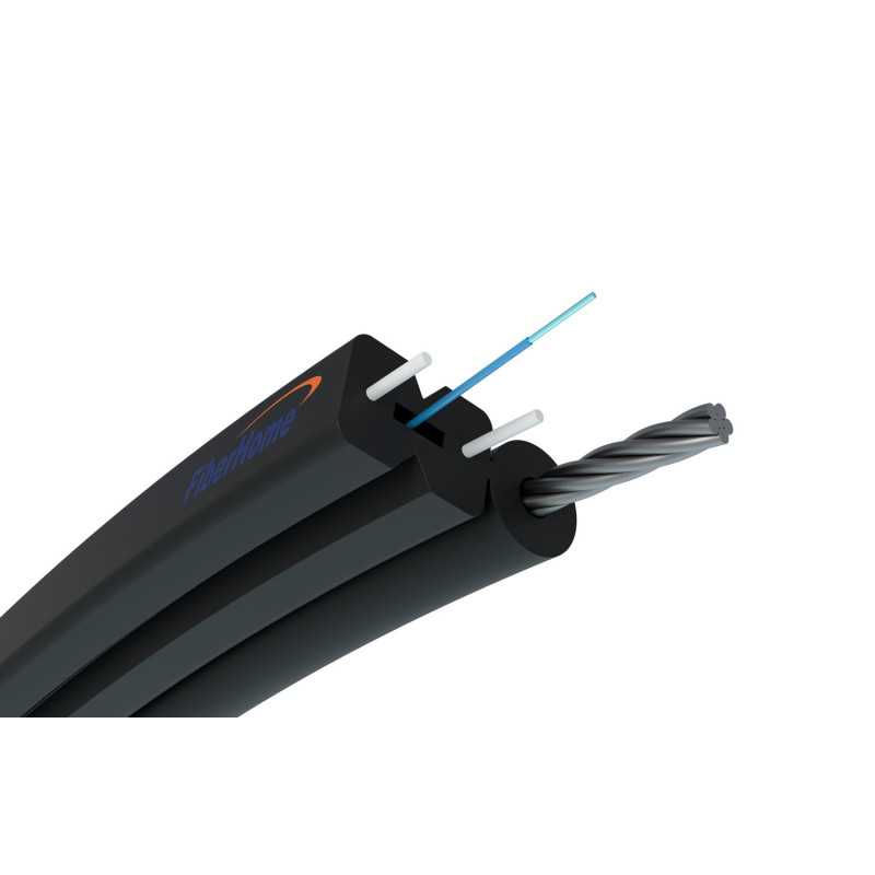 S-NOTKSP, fibra óptica plana aérea 1F, modo único, 1J, G.657A1, 0.6kN, 5.2mm, Fiberhome