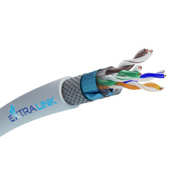 Extralink CAT6A SFTP (S/FTP) LSZH Intern&iacute; | S&iacute;ťov&yacute; kabel...