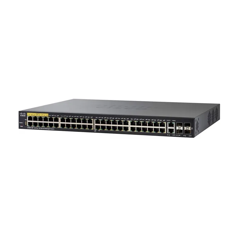 Cisco SF350-48P Switch 48x 100Mb/s PoE, 382W, 2x Combo(RJ45/SFP) + 2x SFP, Řízený
