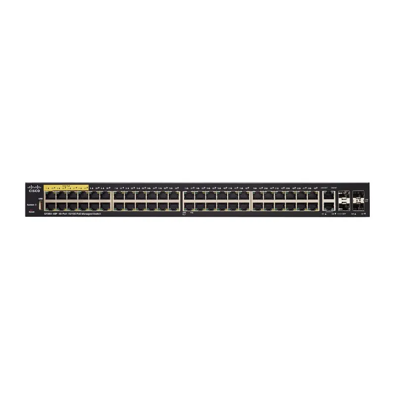 Cisco SF350-48P Switch 48x 100Mb/s PoE, 382W, 2x Combo(RJ45/SFP) + 2x SFP, gerenciado