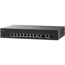 Cisco SF352-08 Switch 8x 100Mb/s, 2x 1Gb/s Combo(RJ45/SFP), Řízený
