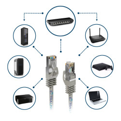 Extralink Cat.5e UTP CCA 1m | Cable de conexión LAN | cable de red de par trenzado, PVC - Imagen 6