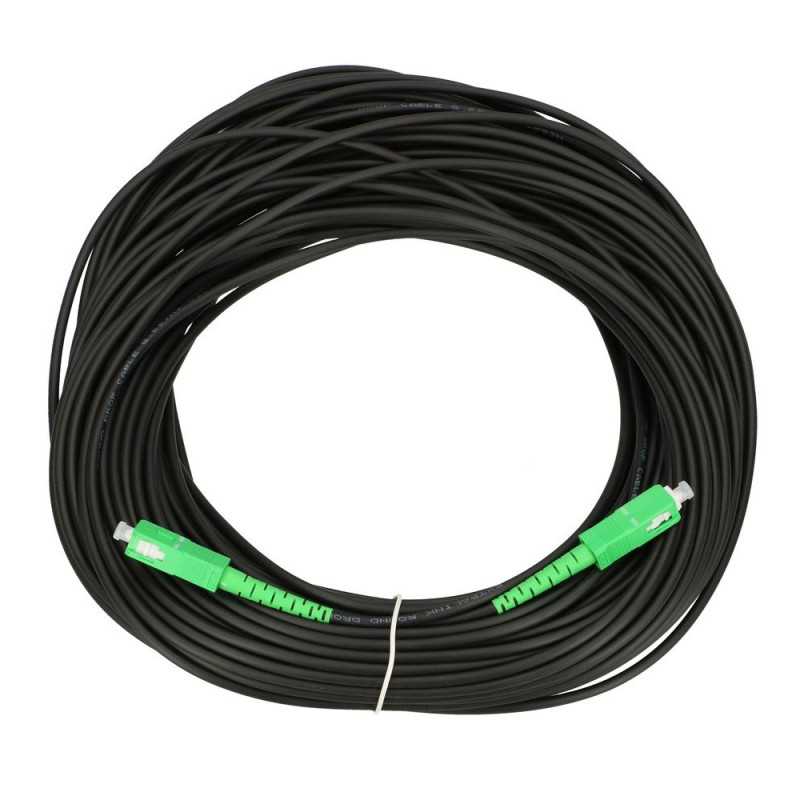 Extralink SC/APC-SC/APC | Patchcord | Round, drop, single mode, Simplex, G.657A2, 15m - Image 2