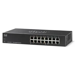 Cisco SG110-16HP Switch 16x 1000Mb/s, 8x PoE 802.3af, montaje en rack