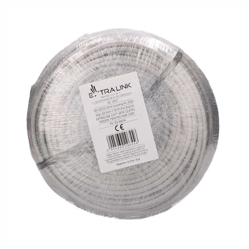 EXTRALINK CAT7 SFTP (S/FTP) INDOOR TWISTED PAIR 100M - Изображение 5