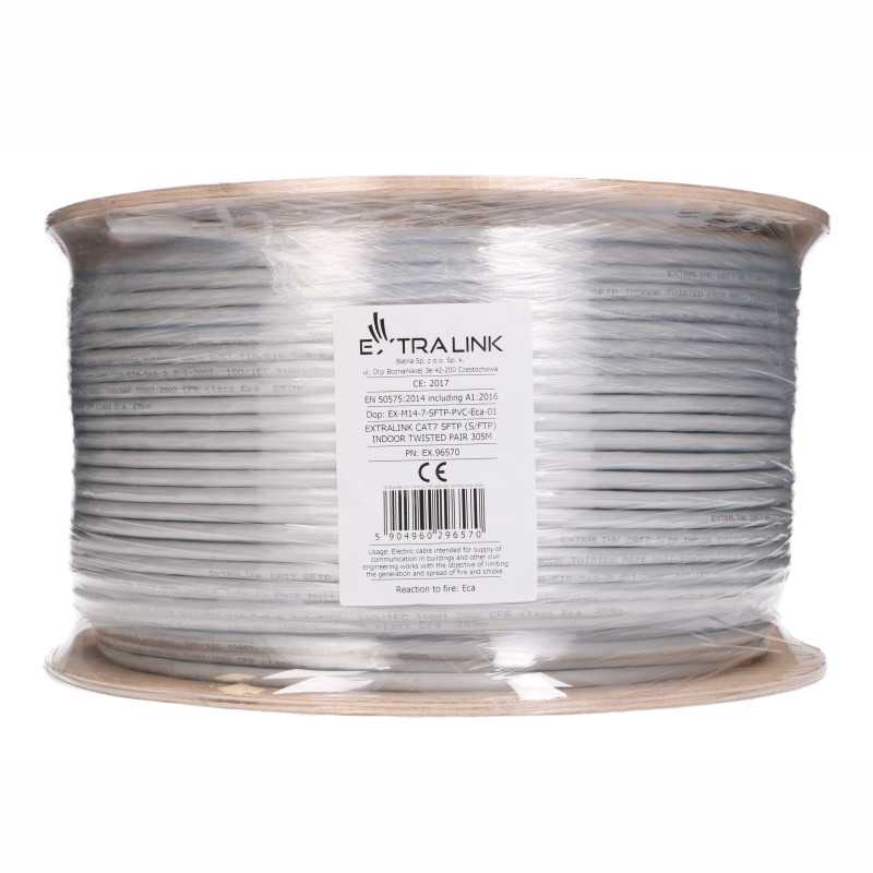 EXTRALINK CAT7 SFTP (S/FTP) INDOOR TWISTED PAIR 305M - Изображение 7