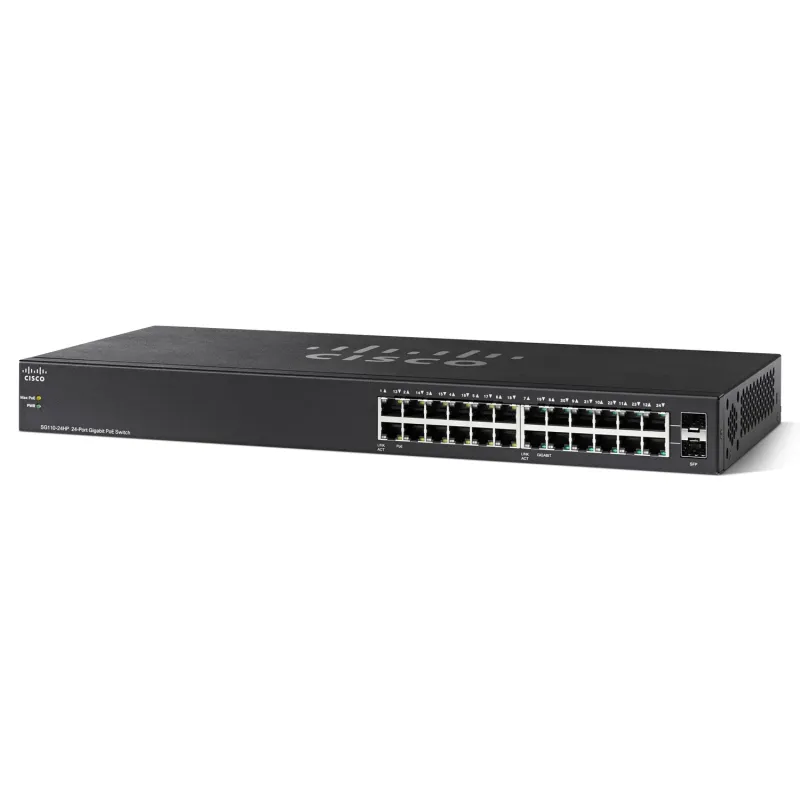 Cisco SG110-24HP Switch 24x 1000Mb/s, 12x PoE 802.3af, Obudowa Rack