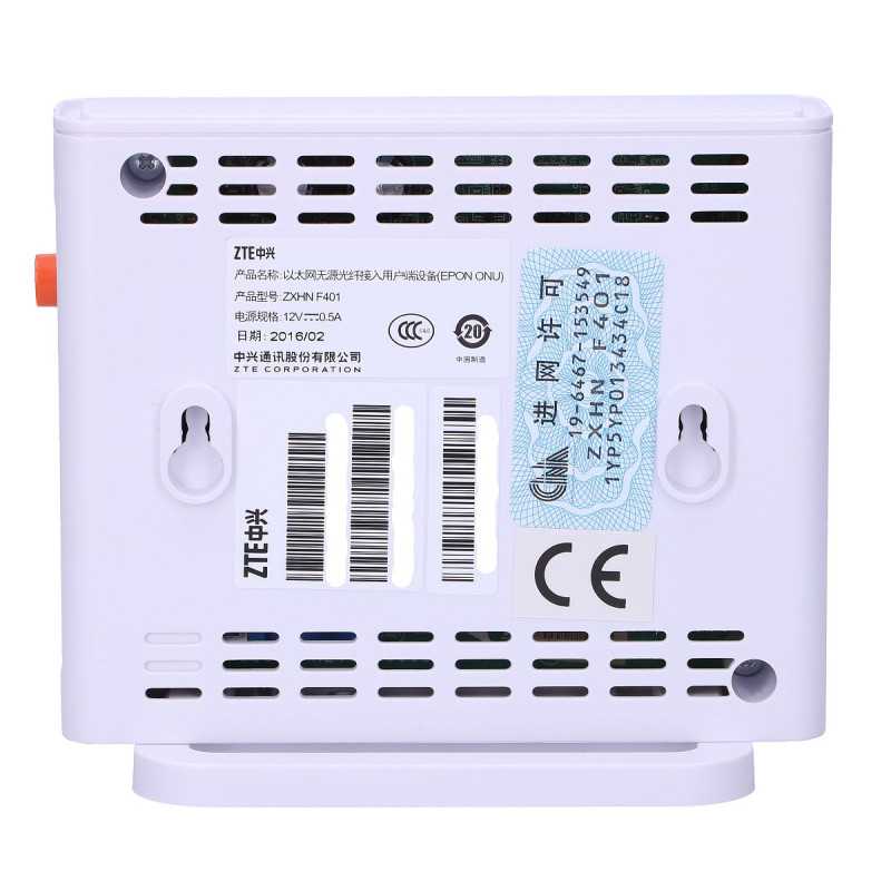 ZTE ZXA10 F401 | ONT | 1x EPON, 1x RJ45 1000Mb/s - Imagem 3