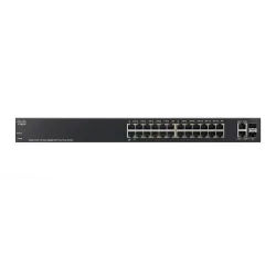 Cisco SG220-26P Switch PoE 24x 1000Mb/s, 2x SFP/RJ45 Combo, 24x PoE, 180 W, Zarządzalny, Obudowa Rack