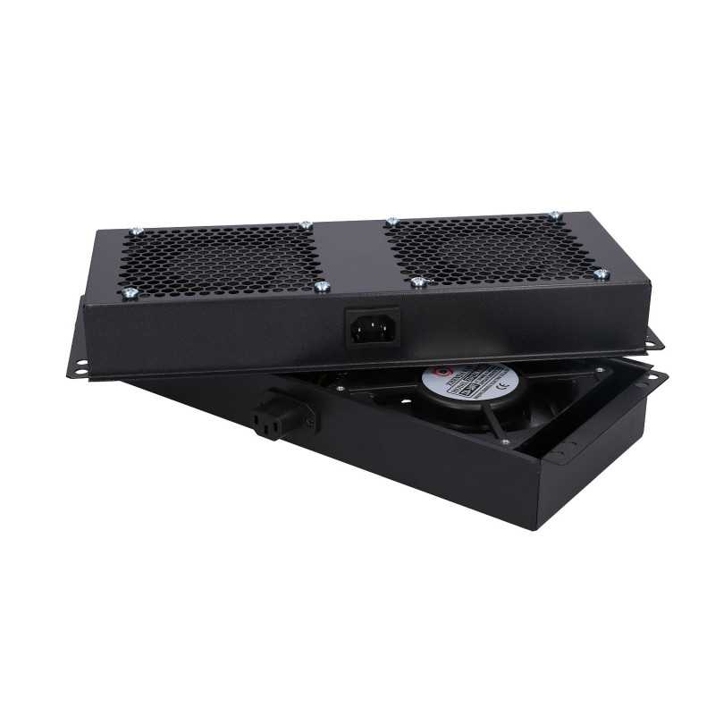 Extralink | 4 Way fan unit | for standing cabinets, 2m cable with EU plug - Image 4
