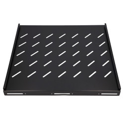 Extralink 1U 500mm Preto | Prateleira | 19 ", 502 x 472mm, ponto montado, para gabinetes com uma profundidade de 800 mm - Imagem 2
