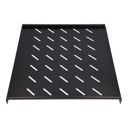 Extralink 1U 500mm Black | Fixed shelf | 19", 502 x 472mm, for 800mm depth cabinets - Image 4