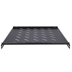 Extralink 1U 500mm Preto | Prateleira | 19 ", 502 x 472mm, ponto montado, para gabinetes com uma profundidade de 800 mm - Imagem 5